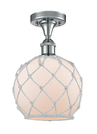 Edison Semi-Flush Mount Brushed Nickel