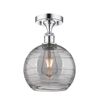 Edison Semi-Flush Mount Brushed Satin Nickel