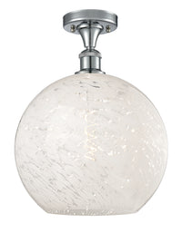 Edison Semi-Flush Mount Brushed Nickel