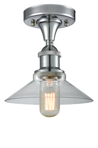 Edison Semi-Flush Mount Brushed Satin Nickel