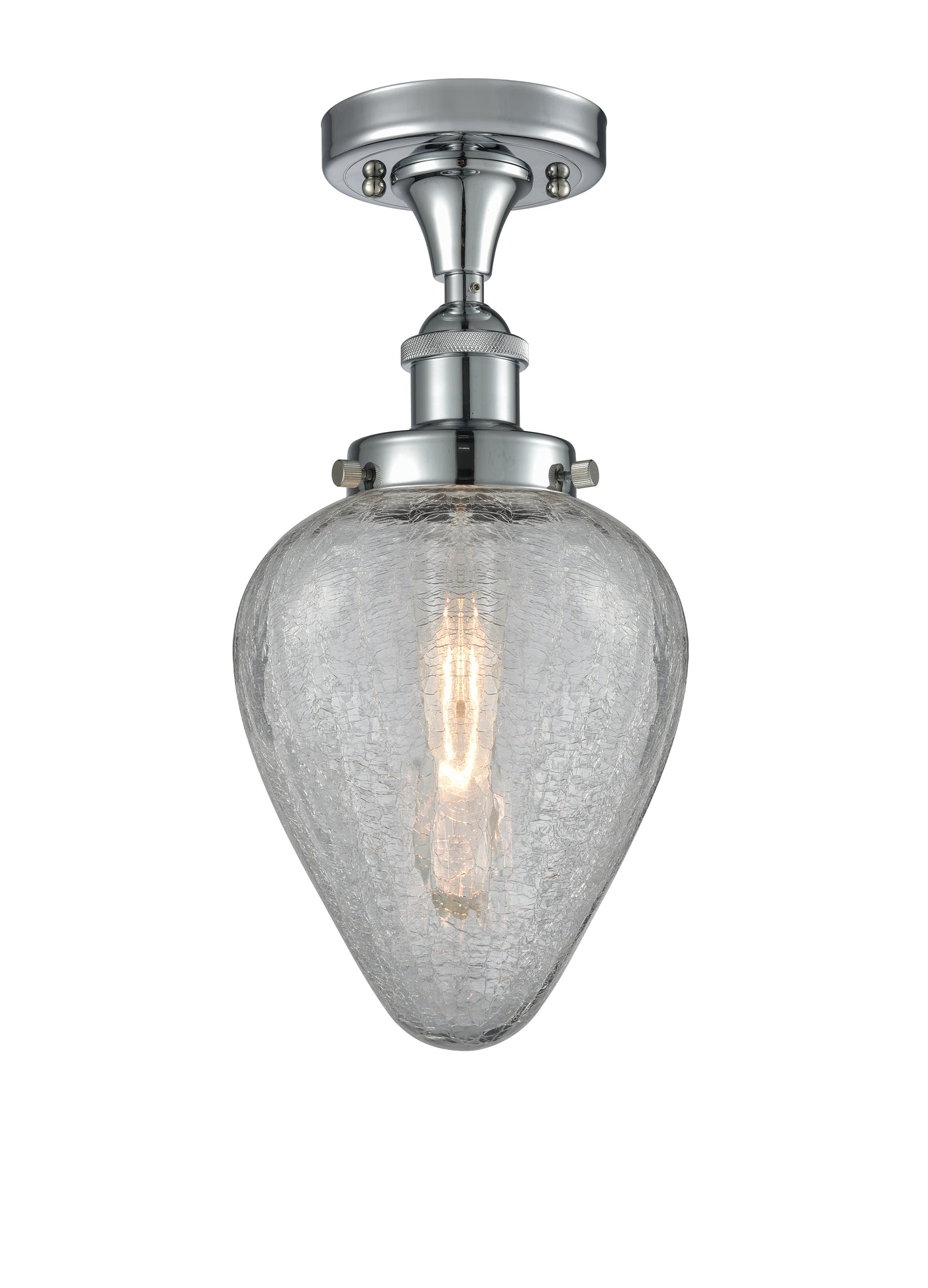 Edison Semi-Flush Mount Brushed Satin Nickel