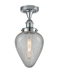 Edison Semi-Flush Mount Brushed Satin Nickel