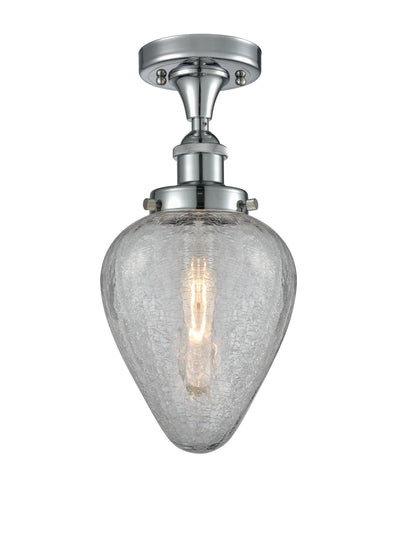 Edison Semi-Flush Mount Brushed Satin Nickel