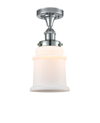 Edison Semi-Flush Mount Brushed Satin Nickel