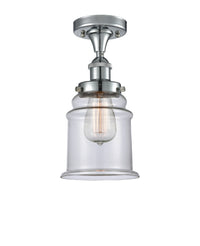 Edison Semi-Flush Mount Brushed Satin Nickel