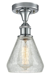 Edison Semi-Flush Mount Brushed Nickel