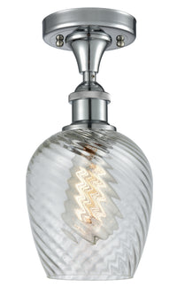 Edison Semi-Flush Mount Brushed Satin Nickel