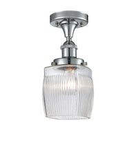 Edison Semi-Flush Mount Brushed Satin Nickel