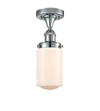 Edison Semi-Flush Mount Brushed Satin Nickel