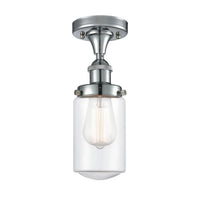 Edison Semi-Flush Mount Brushed Satin Nickel