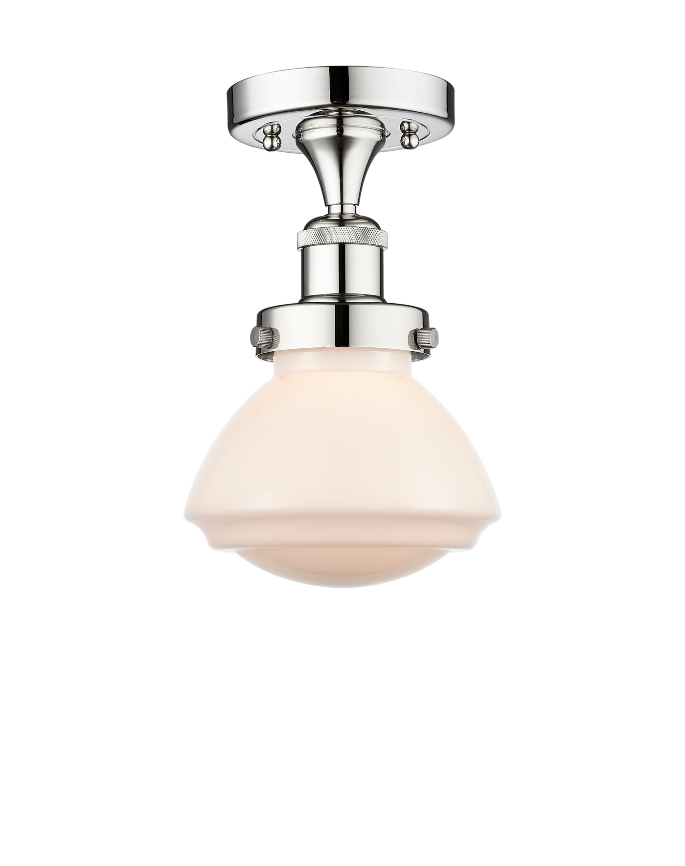 Edison Semi-Flush Mount Brushed Satin Nickel