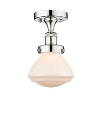 Edison Semi-Flush Mount Brushed Satin Nickel