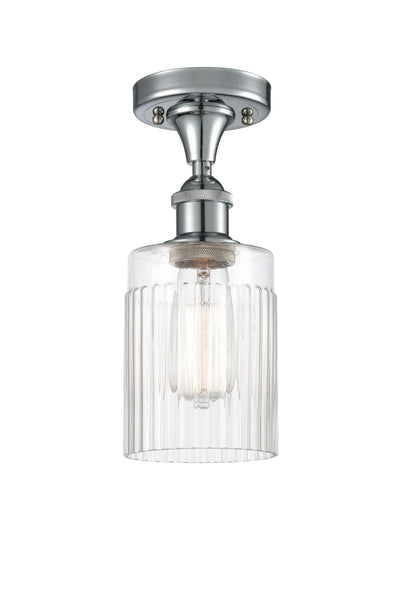 Edison Semi-Flush Mount Brushed Satin Nickel