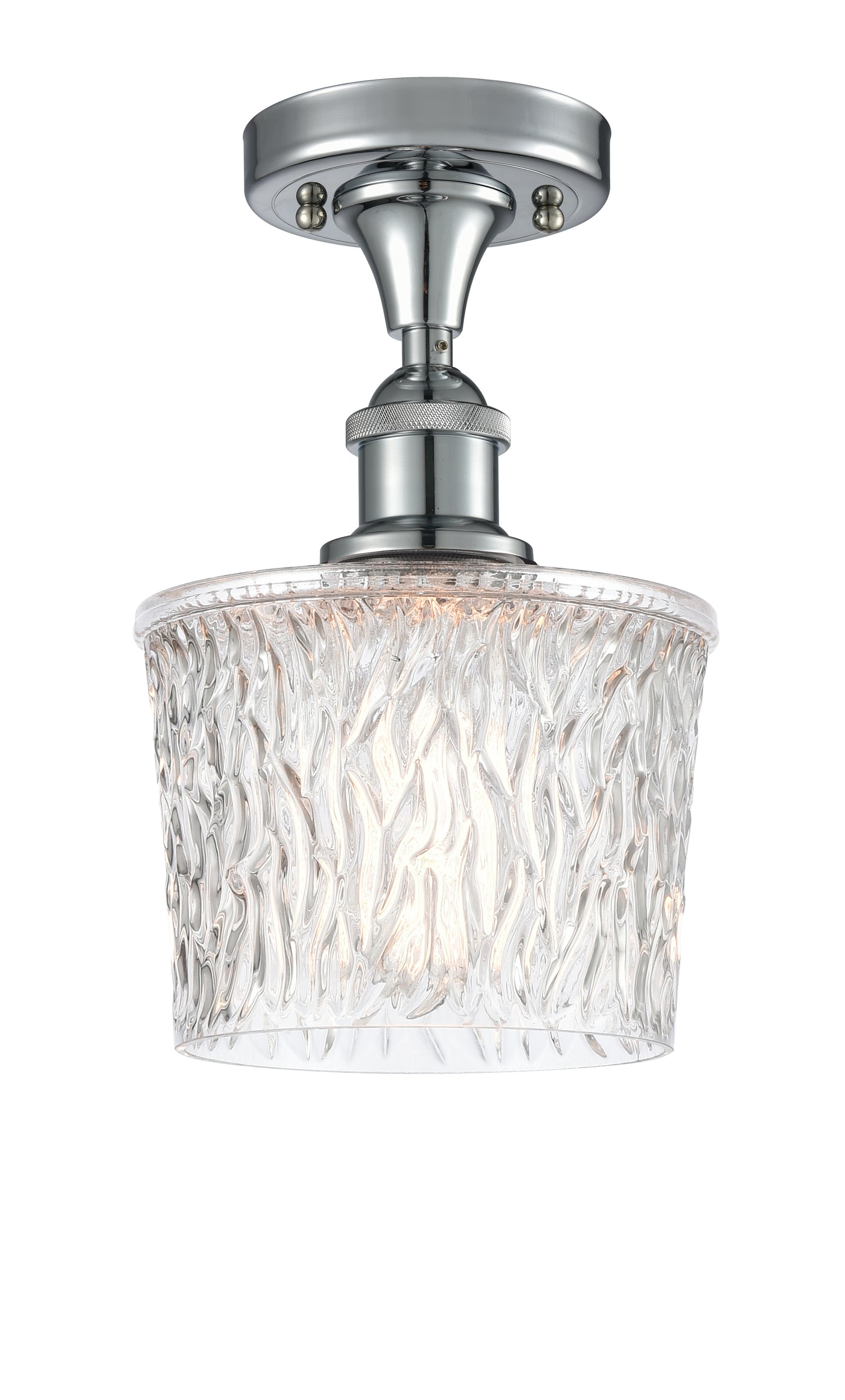 Edison Semi-Flush Mount Brushed Nickel