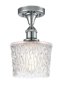 Edison Semi-Flush Mount Brushed Nickel