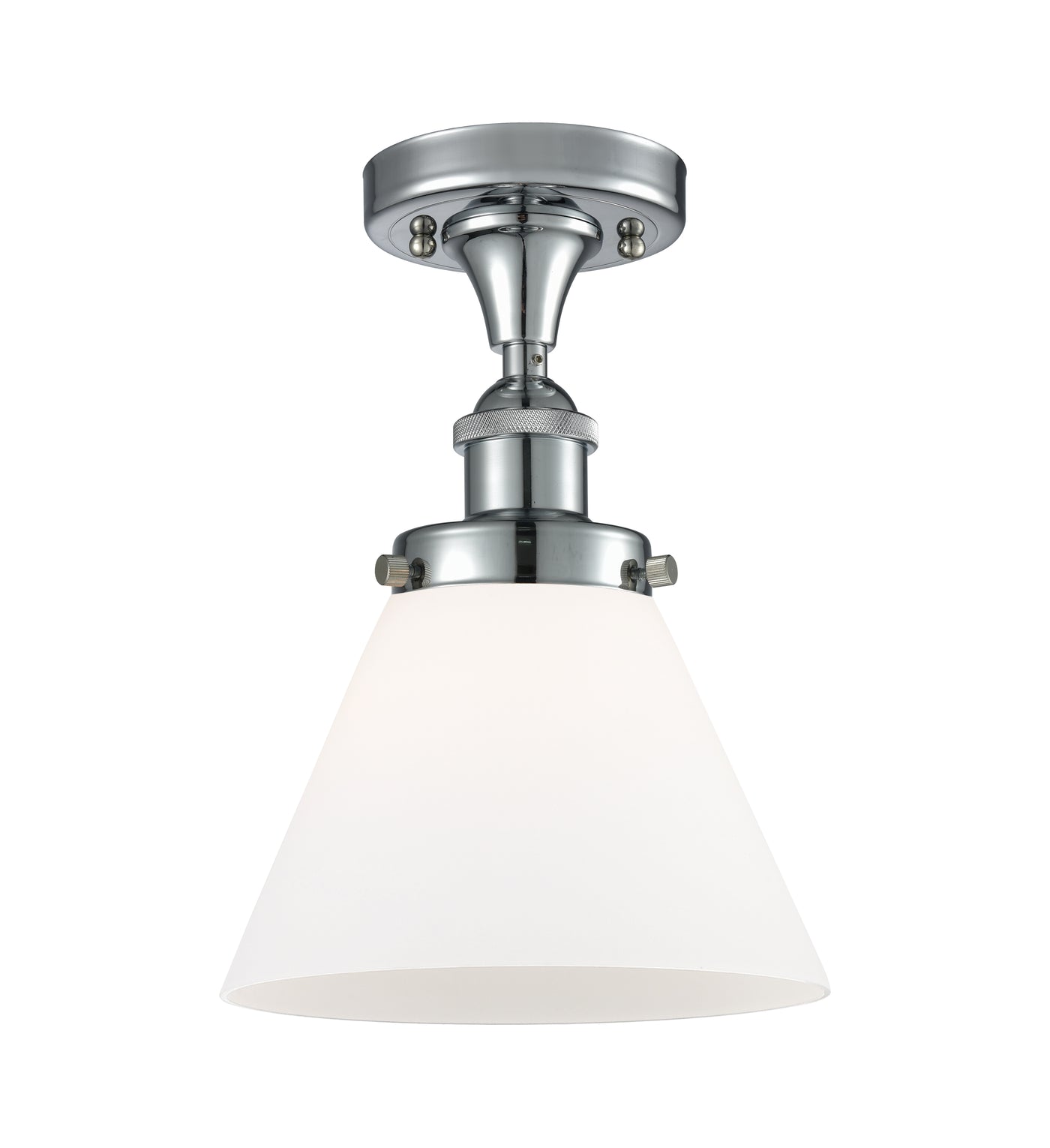 Edison Semi-Flush Mount 5.25 Brushed Nickel