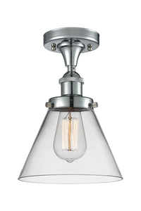 Edison Semi-Flush Mount 5.25 Brushed Nickel