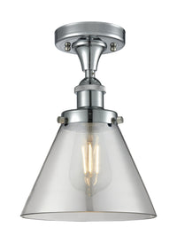 Edison Semi-Flush Mount 5.25 Brushed Nickel