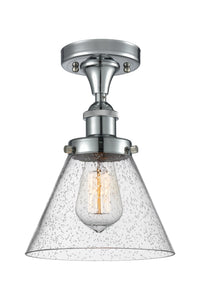 Edison Semi-Flush Mount 5.25 Brushed Nickel