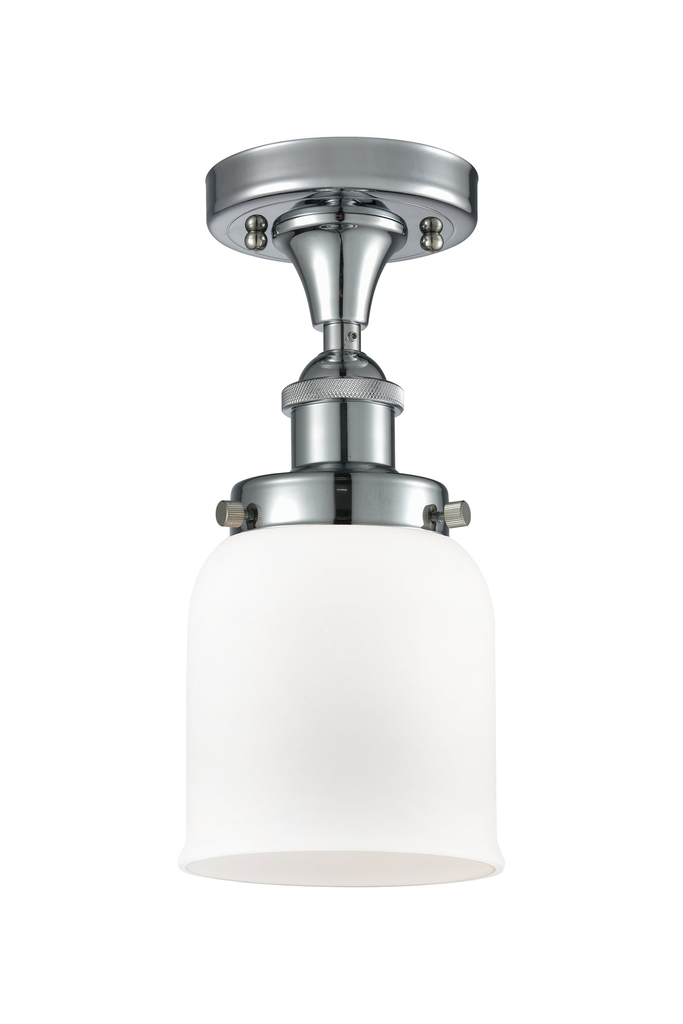 Edison Semi-Flush Mount Cast Brass Finish