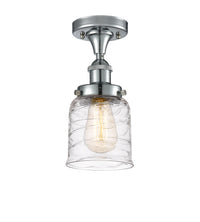 Edison Semi-Flush Mount Brushed Satin Nickel