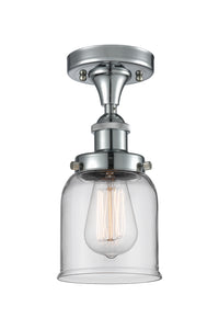 Edison Semi-Flush Mount Cast Brass Finish