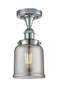 Edison Semi-Flush Mount Cast Brass Finish