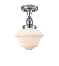 Edison Semi-Flush Mount Brushed Satin Nickel