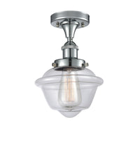 Edison Semi-Flush Mount Brushed Satin Nickel
