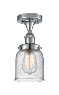 Edison Semi-Flush Mount Cast Brass Finish