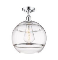Edison Semi-Flush Mount Brushed Satin Nickel