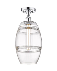 Edison Semi-Flush Mount Brushed Nickel Finish