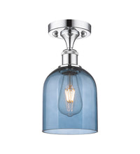 Edison Semi-Flush Mount Brushed Satin Nickel