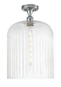 Edison Semi-Flush Mount Brushed Satin Nickel