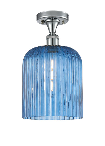 Edison Semi-Flush Mount Brushed Satin Nickel