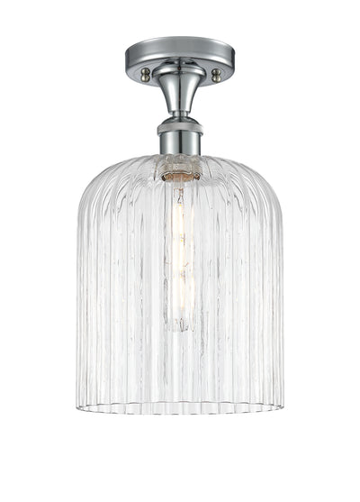 Edison Semi-Flush Mount Brushed Satin Nickel