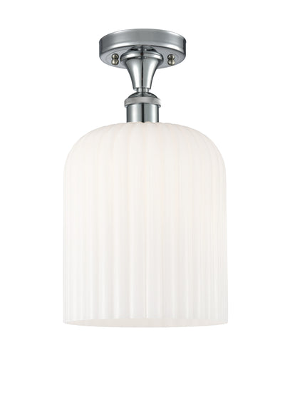 Edison Semi-Flush Mount Brushed Satin Nickel