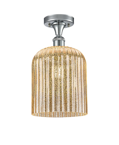 Edison Semi-Flush Mount Brushed Satin Nickel