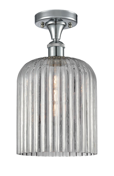 Edison Semi-Flush Mount Brushed Satin Nickel
