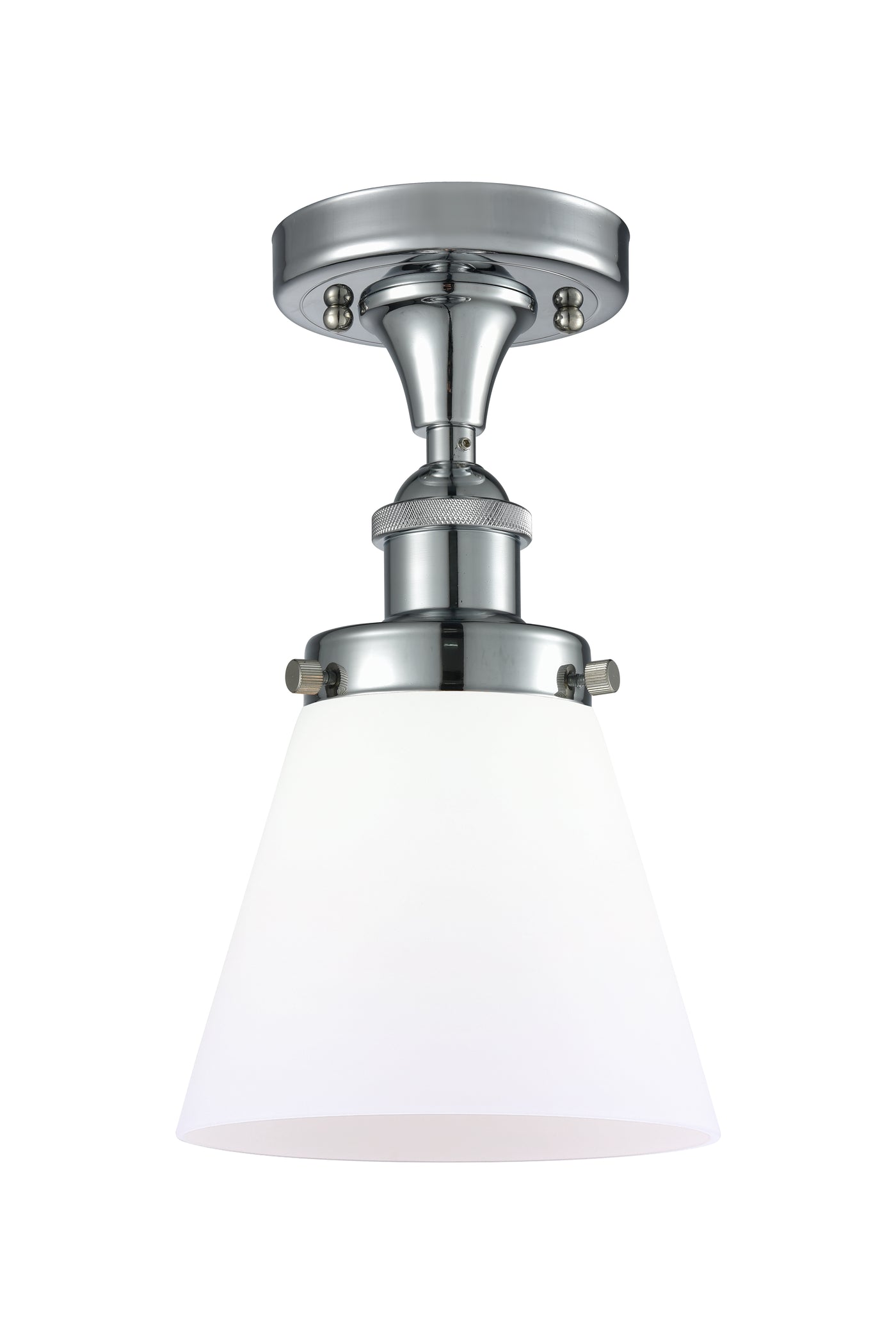 Edison Semi-Flush Mount Brushed Satin Nickel