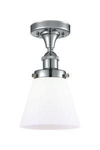 Edison Semi-Flush Mount Brushed Satin Nickel
