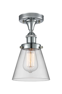 Edison Semi-Flush Mount Brushed Satin Nickel