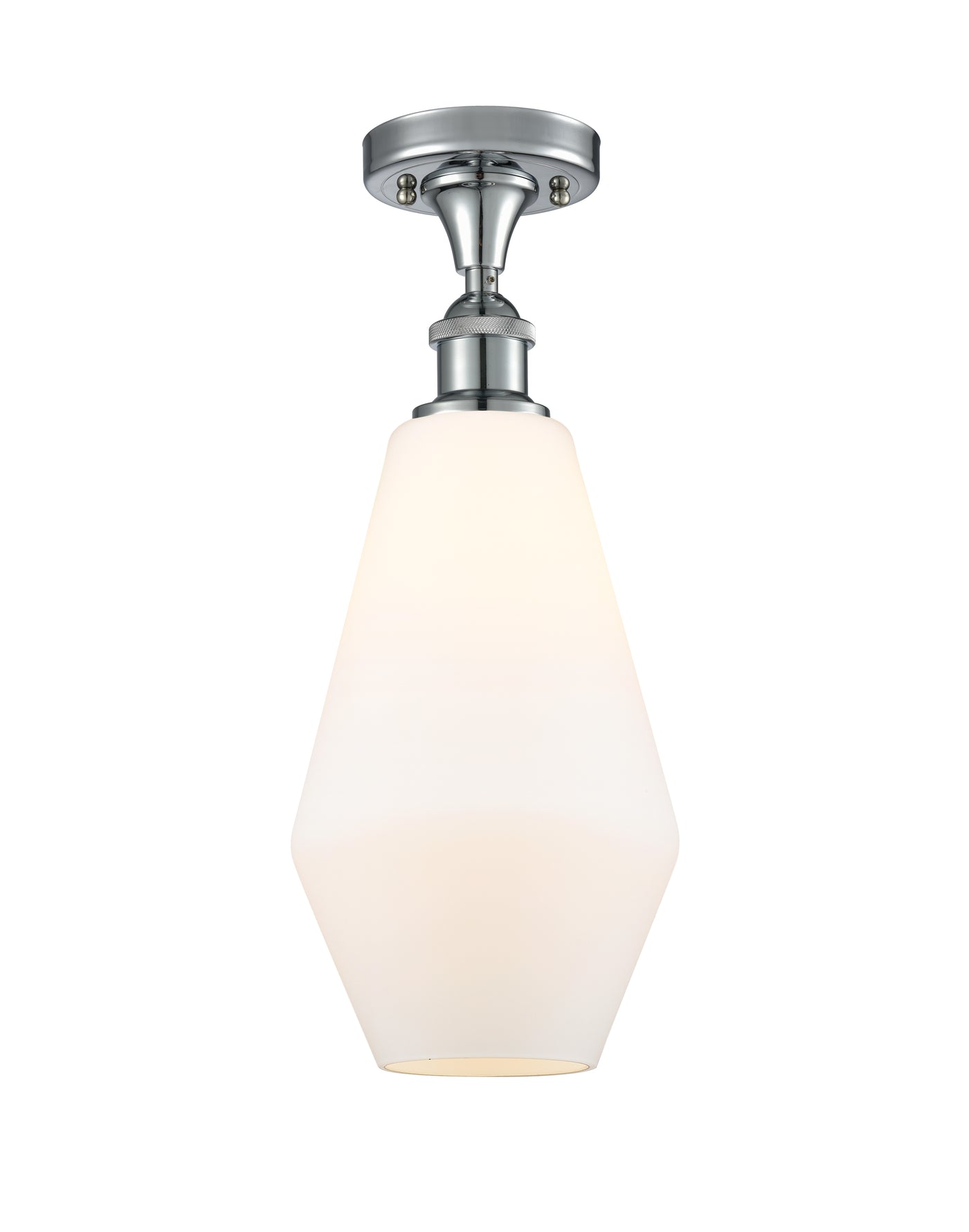 Edison Semi-Flush Mount Brushed Satin Nickel