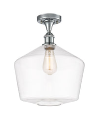 Edison Semi-Flush Mount Brushed Nickel