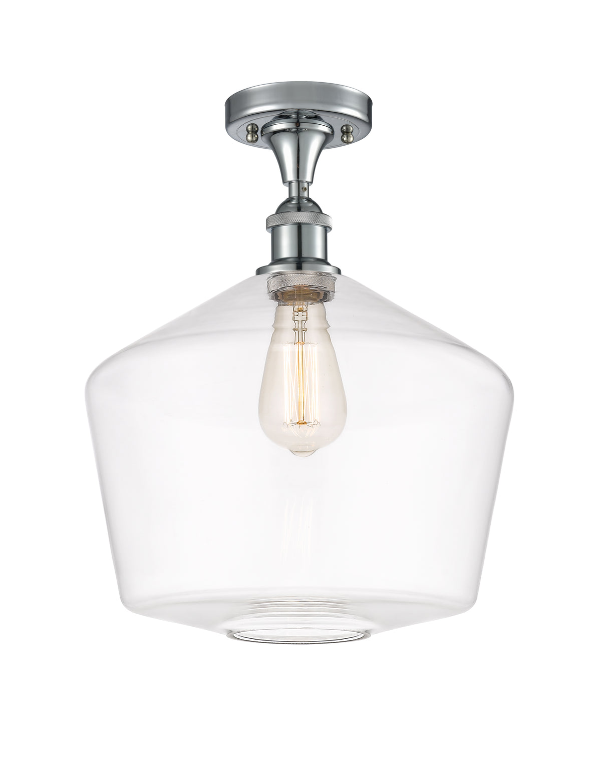 Cindyrella 12-Inch 1-Light Semi-Flush Mount 15-Inch High