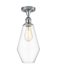 Edison Semi-Flush Mount Brushed Satin Nickel