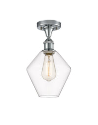 Edison Semi-Flush Mount Brushed Satin Nickel