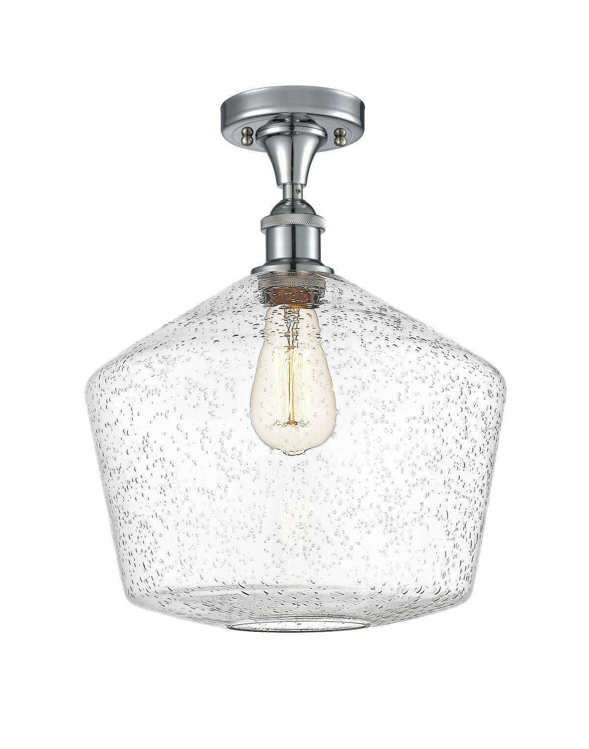 Cindyrella 12-Inch 1-Light Semi-Flush Mount 15-Inch High