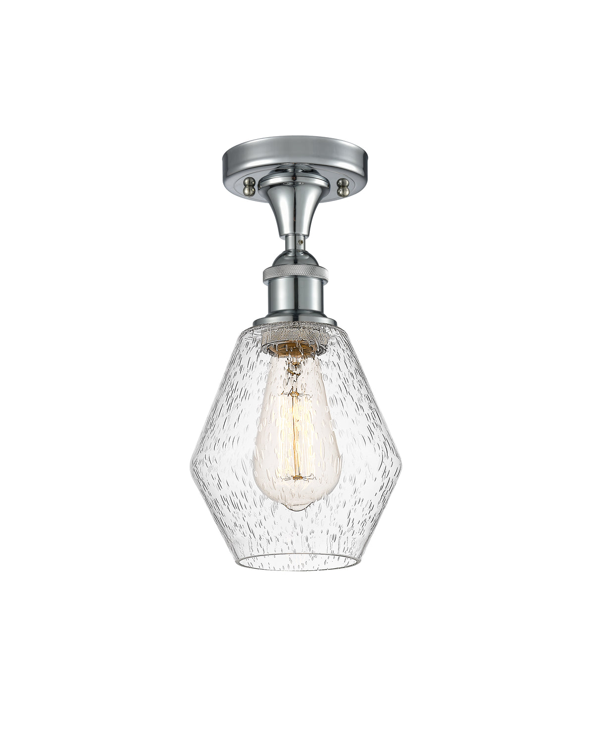 Cindyrella 6-Inch 1-Light Semi-Flush Mount 11.5-Inch High