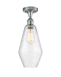 Edison Semi-Flush Mount Brushed Satin Nickel